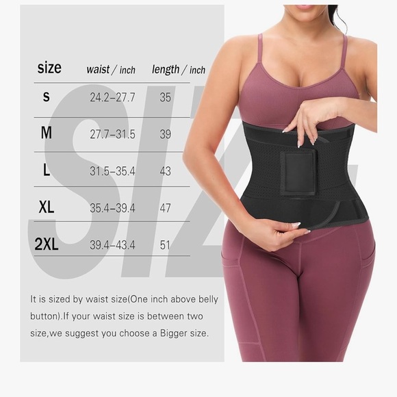 Waist Trainer Belt for Women - Waist Cincher Trimmer - Slimming Body Shaper Belt - Picture 3 of 5